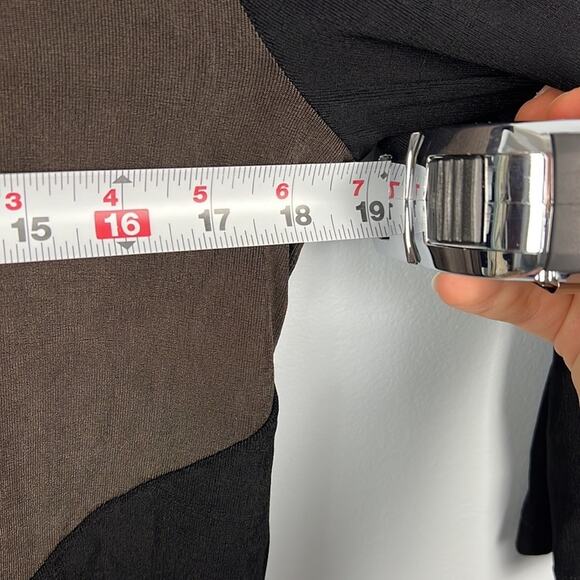 Chico’s Travelers size 0/ small color block mock neck top - Picture 7 of 8